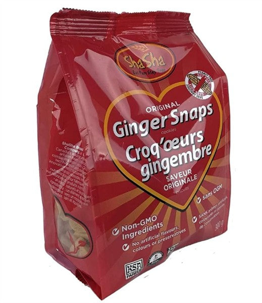 Shasha - Original Ginger Snaps, 300G Bag