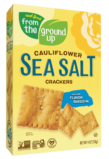 From The Ground Up Cauliflower Sea Salt Crackers, 113G