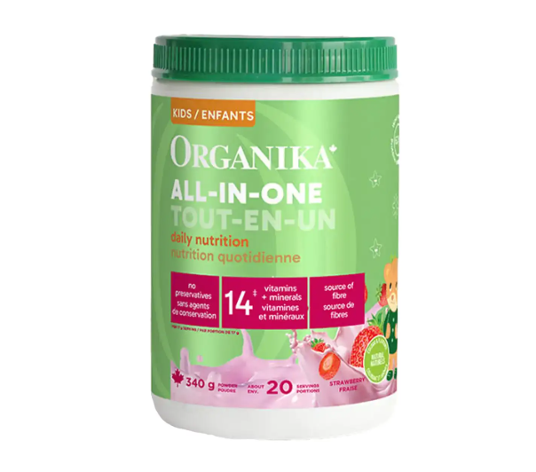 Organika Kids All-In-One Nutrition Strawberry, 340G