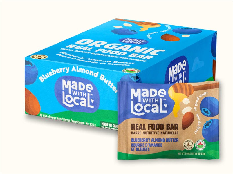 Made With Local Real Food Bar: Blueberry Almond Butter 53G