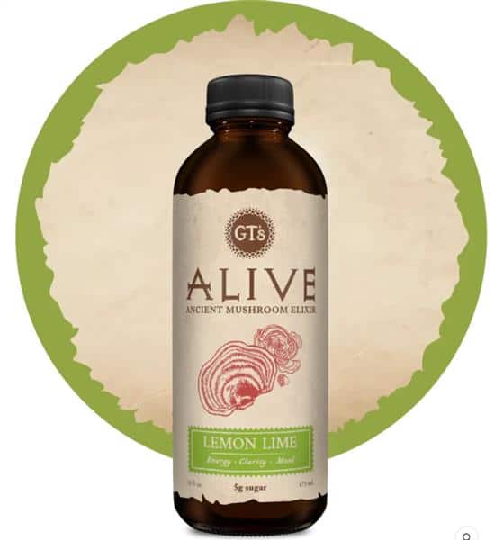 GT's Alive Ancient Mushroom Elixer - Lemon Lime