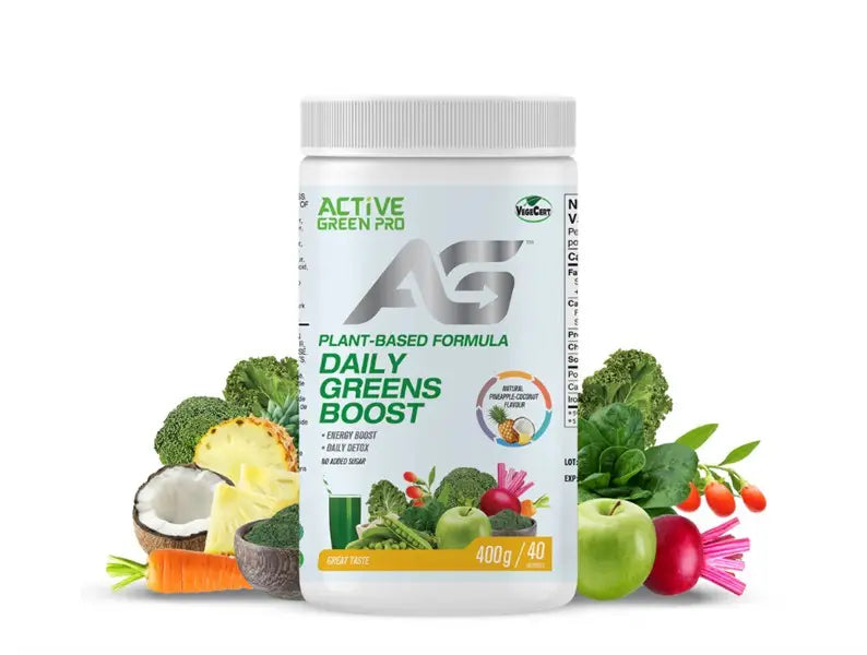 Active Green Pro Daily Greens Boost - Pineapple Coconut, 400G