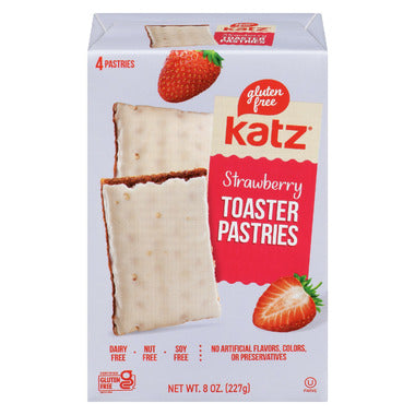 Katz Gluten Free Strawberry Toaster Pastries, 227G