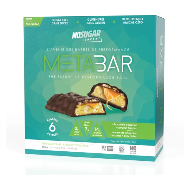 No Sugar Company Chocolate Caramel Peanut Meta Bar,40G