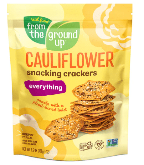 From The Ground Up Cauliflower Everything Snacking Crackers,100G