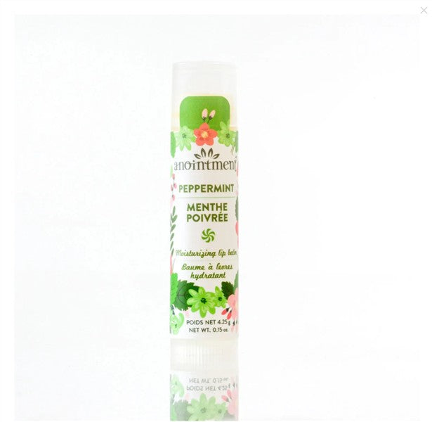 Anointment Natural Skin Care - Peppermint Lip Balm, 4.25G