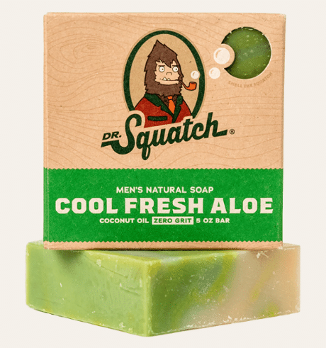 Dr Squatch Cool Fresh Aloe Bar Soap, 141G