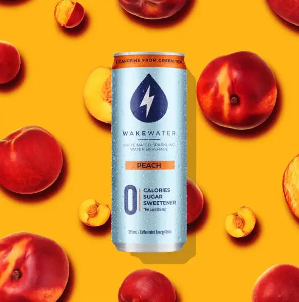 Wakewater - Peach, 355Ml