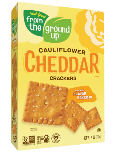 From The Ground Up Cauliflower Cheddar Crackers,113G