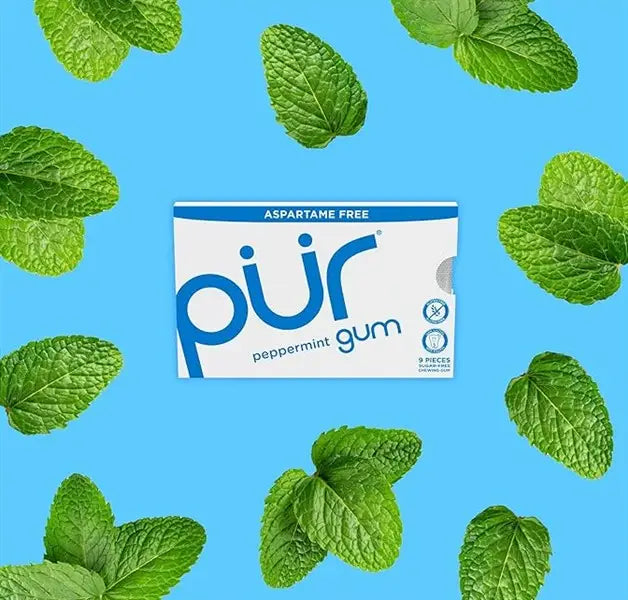 Pur Gum - Peppermint, 9Pc