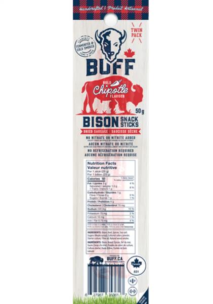 Buff Bison Snack Stick Chipotle 50G