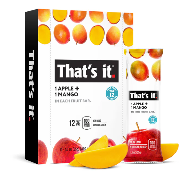 That's It. Apple + Mango Fruit Bar, 35G