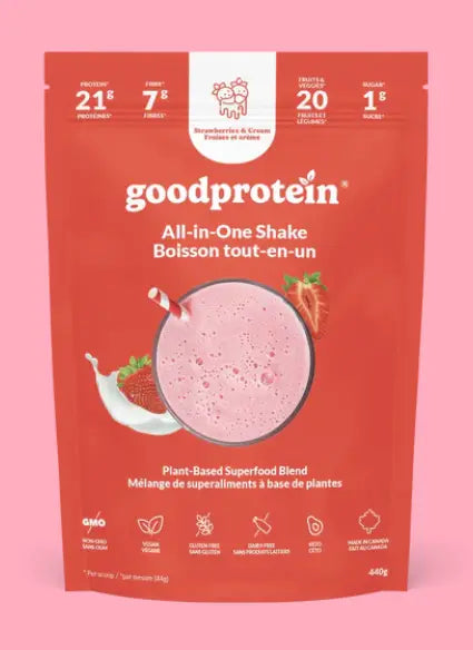 Good Protein All In One Shake - Strawberries & Cream, 440G
