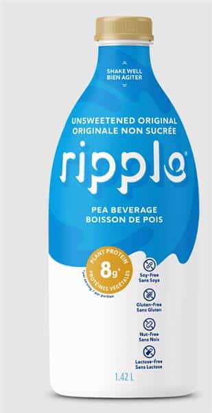 Ripple Dairy-Free Unsweetened Original Plant Based Milk Beverage 1.42L