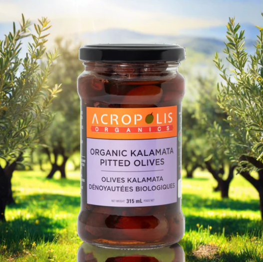 Acropolis Organic Kalamata Pitted Olives, 315Ml