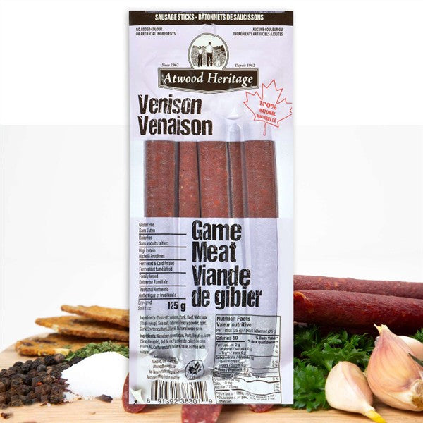 Atwood Heritage Meat Sticks Venison 125G