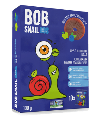 Bob Snail Apple-Blueberry Rolls, 100G
