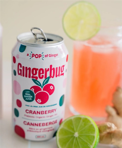 Gingerbug, Ginger Beer - Cranberry, 355Ml