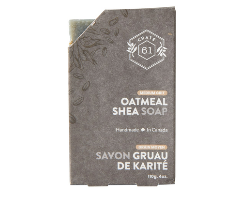 Crate 61 Organics Oatmeal Shea Bar Soap, 110G