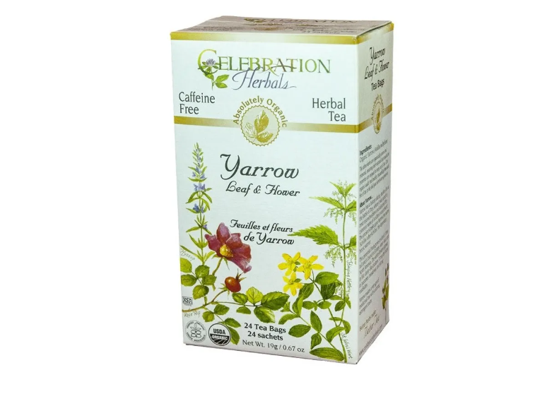 Celebration Herbals Organic Yarrow Tea, 24Bgs
