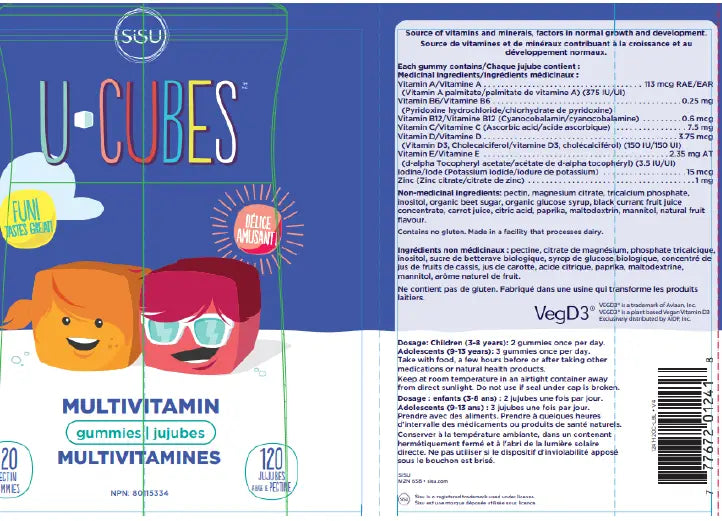 Sisu U-Cubes Multi Gummies