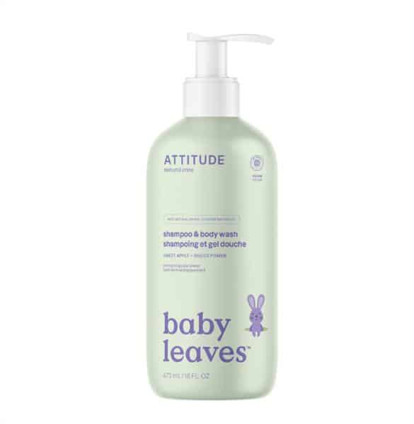 Attitude Living - 2-In-1 Natural Shampoo & Body Wash Sweet Apple, 473Ml
