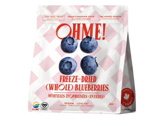 Oh Me! Freeze Dried Blueberries (Whole), 46G