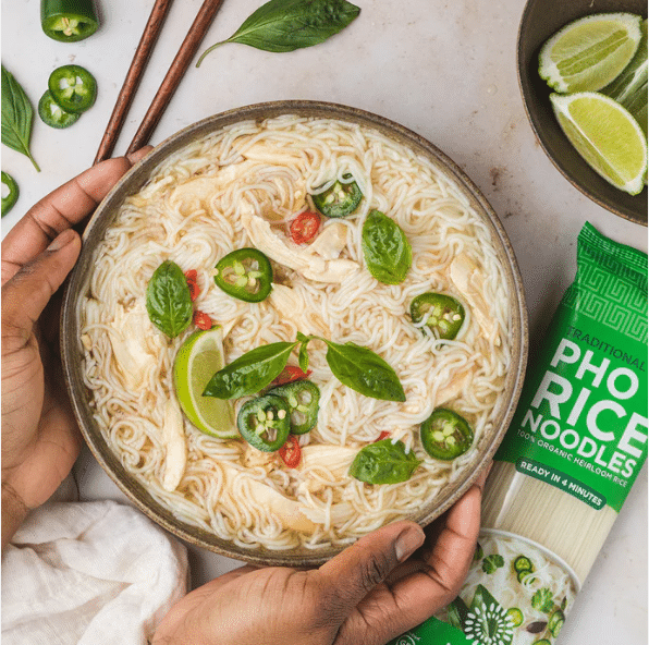 Lotus Organic Traditional Pho Rice Noodles 227G