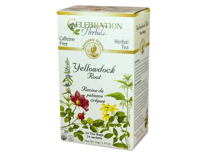 Celebration Herbals Organic Yellowdock Root Tea, 24Bgs