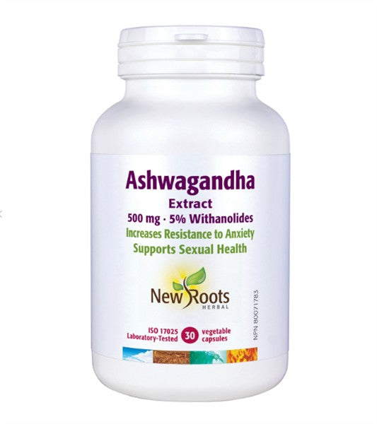 New Roots Ashwagandha 500Mg, 30Caps