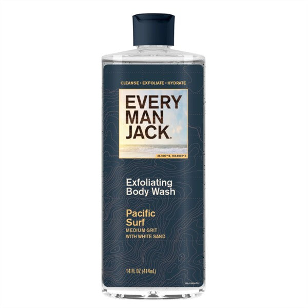 Every Man Jack Pacific Surf Exfoliating Body Wash, 414Ml