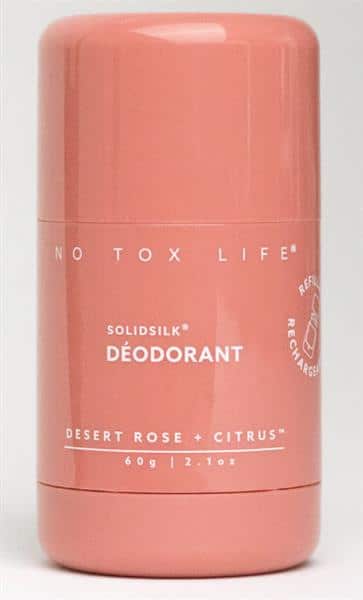 No Tox Life SOLIDSILK Refillable Deodorant - Desert Rose + Citrus