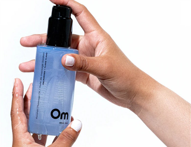 OM Organics Palmarosa + Ylang Ylang Awaken Massage Oil, 100Ml