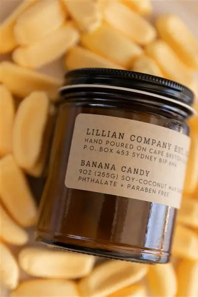 Lillian Co - Banana Candy Candle, 9Oz