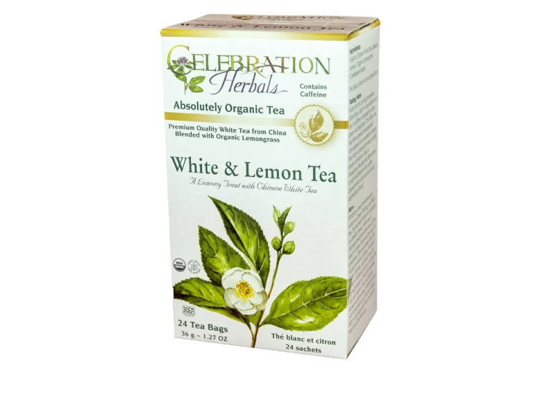 Celebration Herbals White & Lemon Tea, 24Bgs