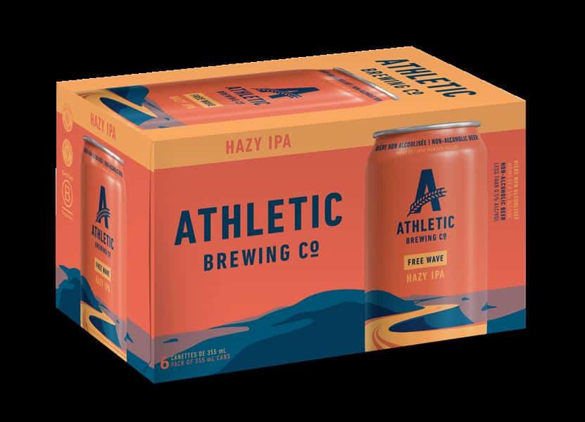Athletic Brewing Co. Non Alcoholic Brews - Free Wave Hazy IPA, 6 X 355Ml