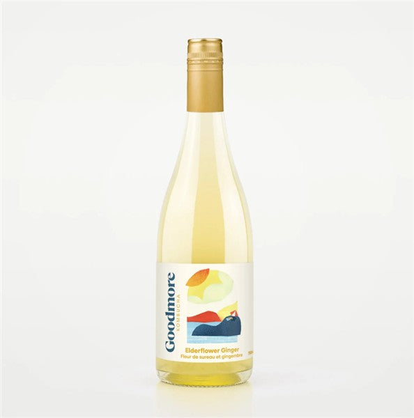 Goodmore Kombucha Elderflower Ginger, 750Ml