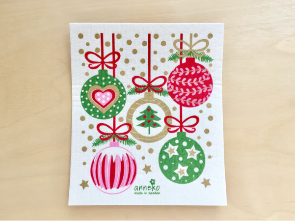 Square Love Swedish Sponge Cloths - Baubles