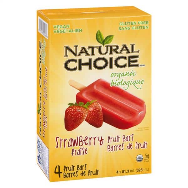 Natural Choice - Strawberry Fruit Bars - 4 Count