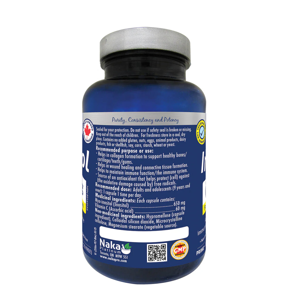 Naka Inositol 650Mg 120Vcap