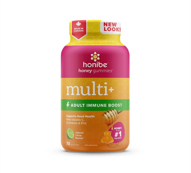 Honibe - Multi+ Adult Immune Boost, 70 Gummies