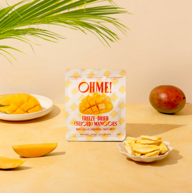 Oh Me! Freeze Dried Mangoes (Sliced), 56G