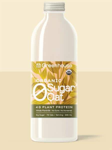 Greenhouse - Zero Sugar Oat Milk, 946Ml