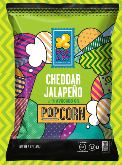 Pop Art Popcorn Cheddar Jalapeno 142G