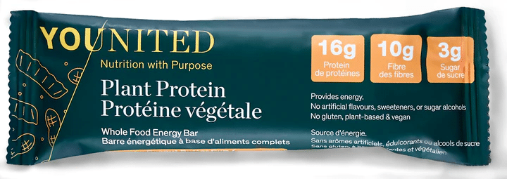 Younited Plant Protein Whole Food Energy Bar Crunchy Peanut Butter Cup 60G