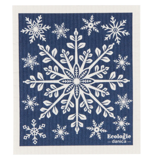Ecologie Swedish Sponge Cloth - Snowflake Ornament