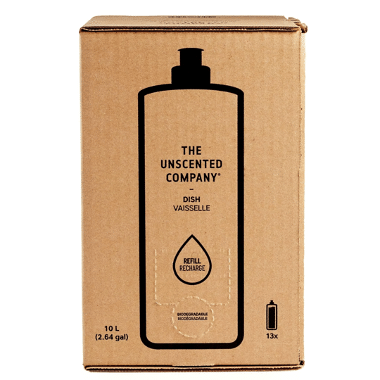 The Unscented Co Dish Soap 10L Refill Box