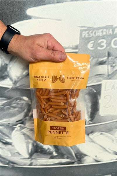 Trattoria Vesso Fresh Protein Pennette Pasta, 200G
