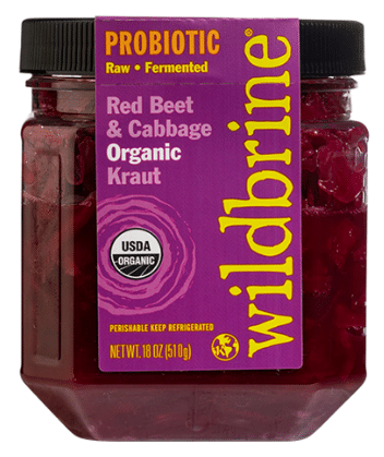 Wildbrine Red Beet And Cabbage Organic Kraut, 500Ml