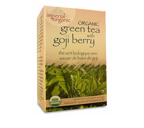 Uncle Lee's Imperial Organic Green Tea With Goji Berry, 18Bags